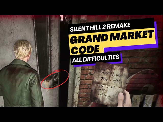 How to Open the Grand Market Keypad Code Solution - Silent Hill 2 Remake (All Difficulties)