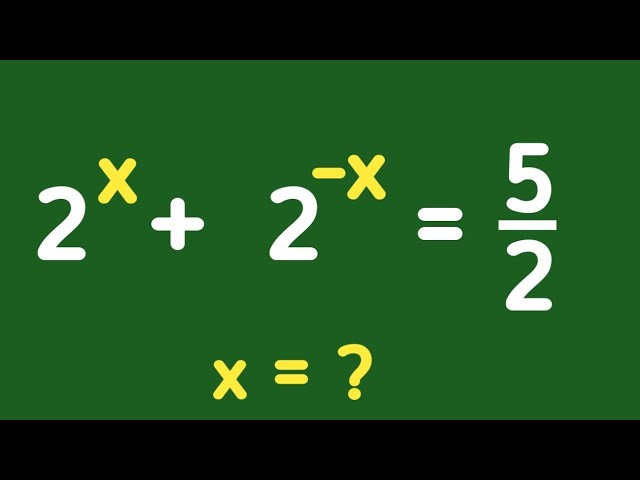 A nice exponential problem ll can you solve this?