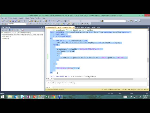 PASS Security VC: Row-Level Security in SQL Server and SQL Database