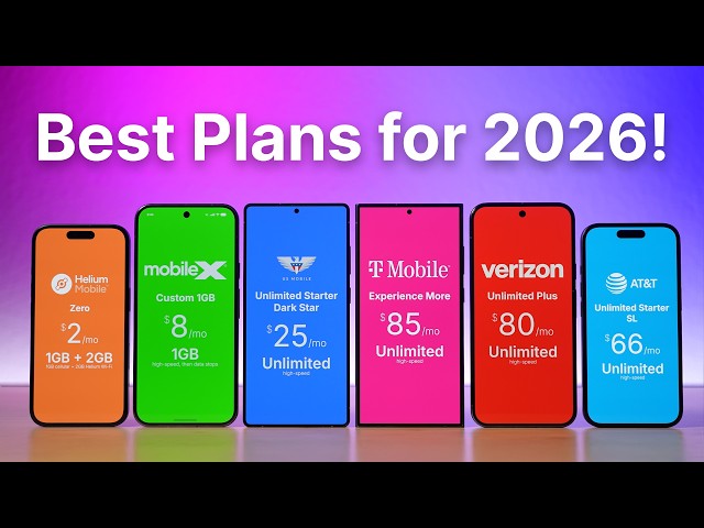 Best Cell Phone Plans for 2026!