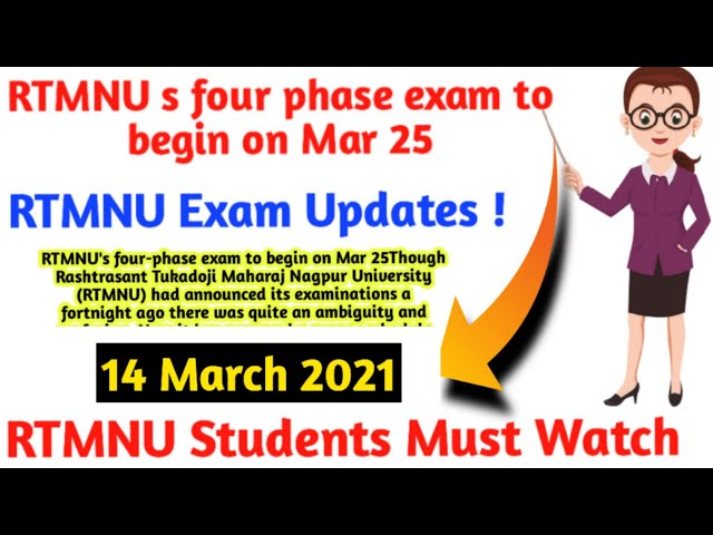 RTMNU Exam Biggest Update Today 😱|| Exam Updates ||