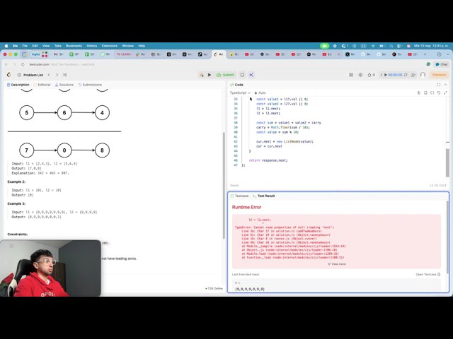 Add Two Numbers javascript | Haciendo leetcodes al fallo