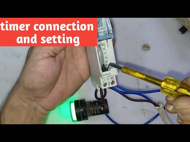 hager timer connection and setting full information #zkmultitech