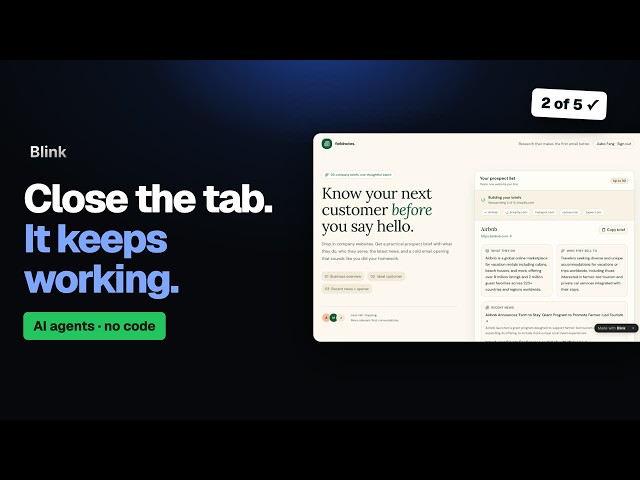 Introducing Durable Agents: No-Code AI Agents That Keep Working | Blink
