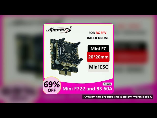 JiJieFPV F7MINI Flying Tower V2 Flight Controller 70A Mini ESC 20*20mm Cross-Cutting Drone F72