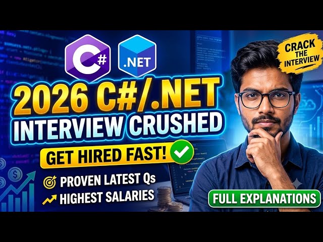 Top C# & .NET Interview Questions and Answers 2026 | Freshers & Experienced Developers | @JangiTech 