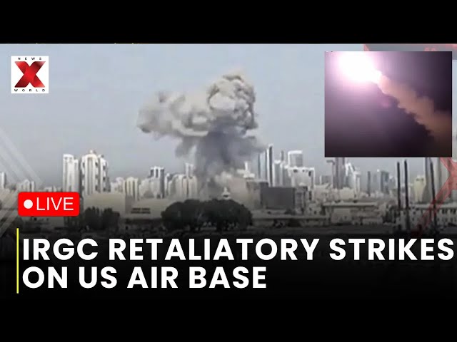 LIVE : IRGC Claims Retaliatory Strike On US Air Base After Sirik Attack | NewsX World