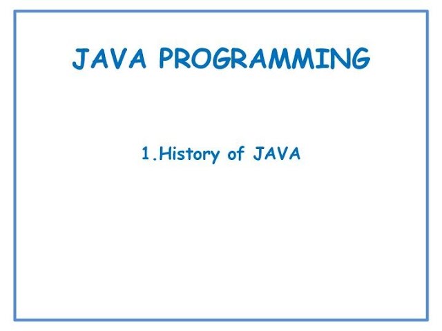 History of Java in Telugu || Java in Telugu Lecture 1