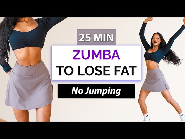 25 Min Zumba Dance Workout for Weight Loss (No Jumping)