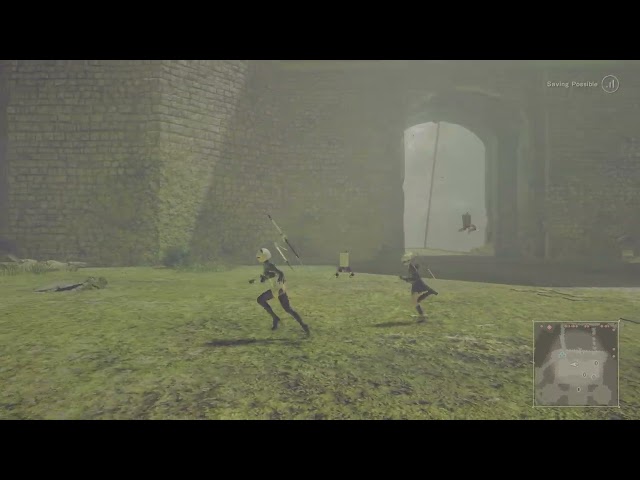 2B running animation