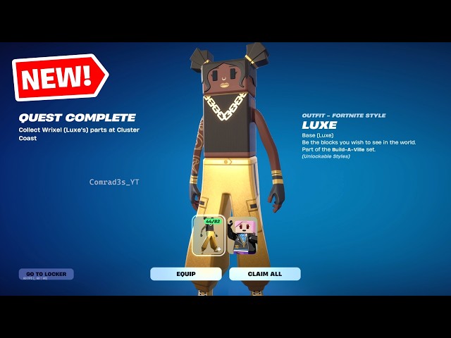 How to EASILY Collect Wrixel (Luxe's) parts at Cluster Coast Fortnite