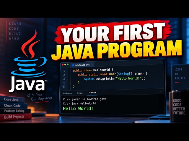 Your First Java Program | println Explained for Beginners