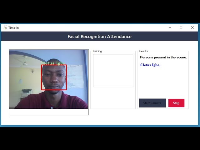 Facial Recognition Attendance System in C# Emgu CV and OpenCV
