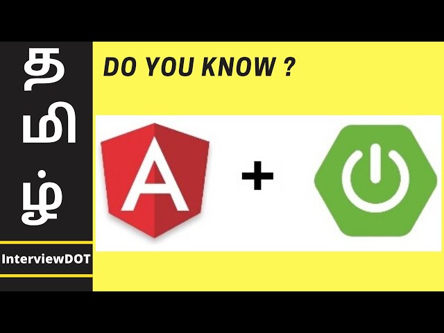 Tamil Angular 8 + Spring Boot + H2 CRUD Example Demo | InterviewDOT