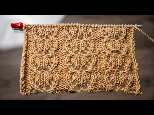 You Will Be Amazed By How Gorgeous This 10 Row Repeat Knitting Pattern Is