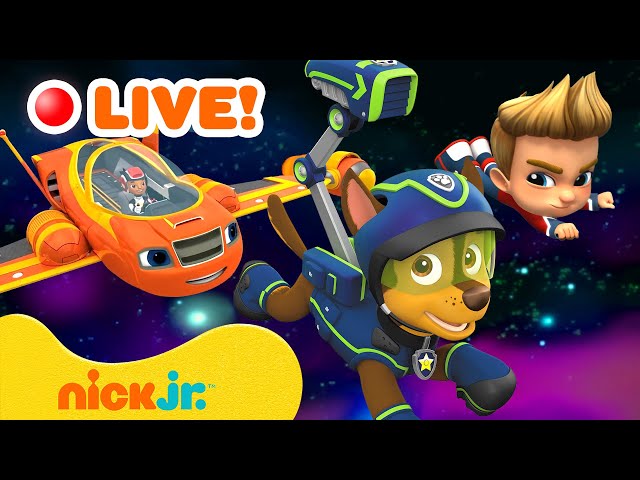 🔴 LIVE: Outer Space Missions & Races MARATHON! w/ PAW Patrol, Blaze & Star Trek Scouts | Nick Jr.