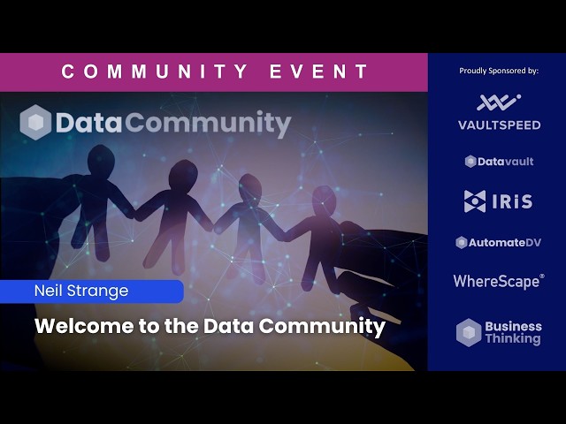 Welcome to the Data Community - Neil Strange's talk from The Data Community Event