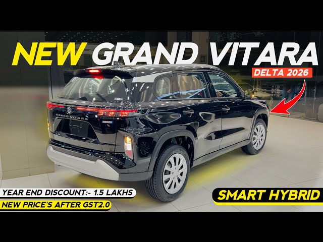 Maruti Suzuki Grand Vitara Delta Smart Hybrid 2026 New Updated Model GST Price Discount Details 