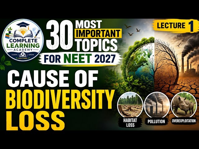 Causes of biodiversity loss ll loss of biodiversity #Biodiversity and conservation #ecology#neet