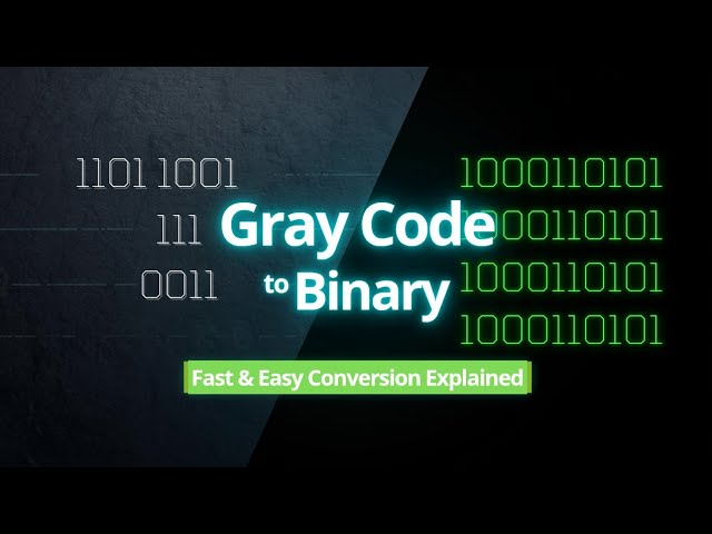 Gray to binary code conversion | digital electronics | gray to binary | system design @Electronic2.