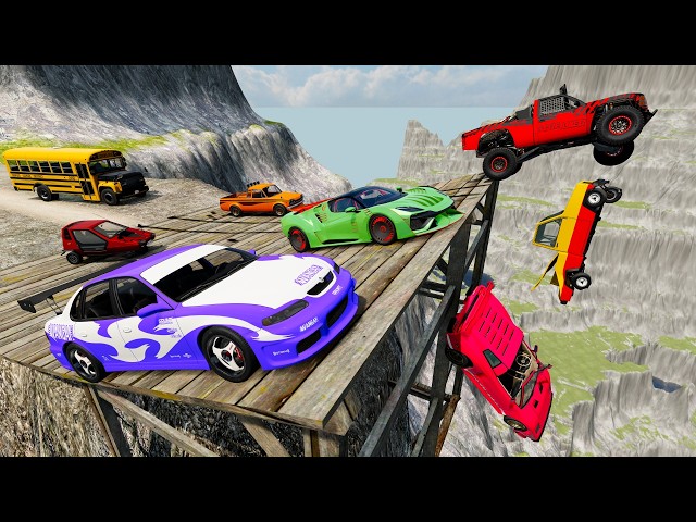 Crashing Random Cars Down a Huge Mountain