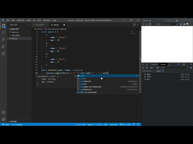 Javascript 15 Foreach, map, reduce