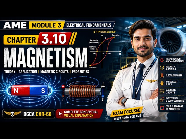 Chapter 3.10 Magnetism Explained | DGCA AME Module 3 Electrical Fundamentals