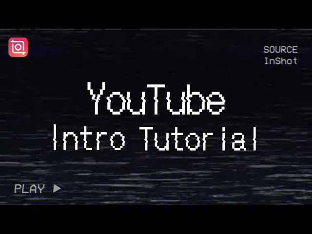 How to Create a YouTube Intro with Glitch Text in InShot 🎮 Gaming Video Intro Tutorial