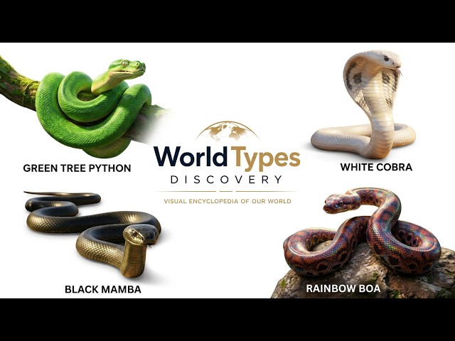 Snake Names and Facts in English | Green Tree Python, Black Mamba & More