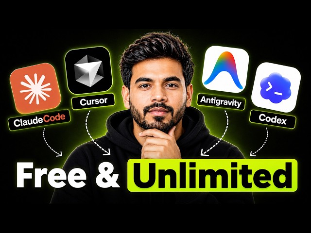 Claude Code + Cursor + Codex… 100% FREE & Unlimited Forever 🤯