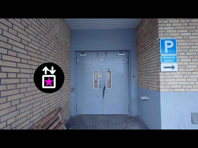 Stockholm, SWE: Modernised By KONE - Asea-Graham Traction Freight Elevator at Uppköparvägen 5