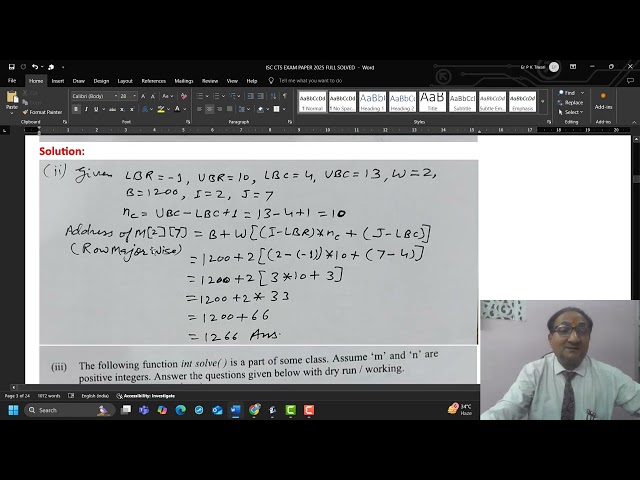ISC CTS EXAM PAPER 2025 | Boolean Algebra | Inheritance | Recursion | PKSIR | CQueue | String| 11&12