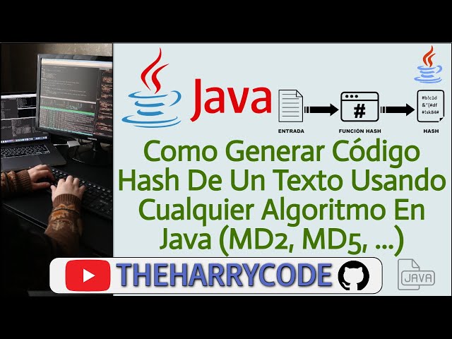 Curso de Java | Como Generar Código Hash De Un Texto Usando Cualquier Algoritmo(MD2, MD5..) En Java