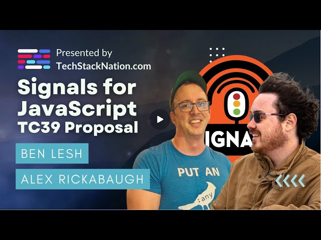 Angular Signals vs JavaScript Signals 🚦 | Alex Rickabaugh, Angular Team | Join @ TechStackNation.com