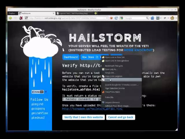 Hailstorm: Load Testing Webapp Demo