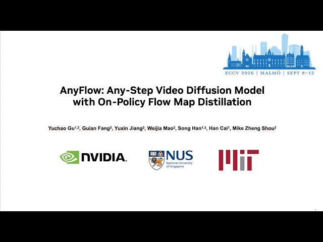 [ECCV26 Spotlight] AnyFlow: Any-Step Video Diffusion Model with On-Policy Flow Map Distillation