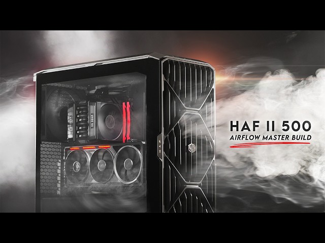 PC Airflow Just Peaked... | Cooler Master HAF II 500 Gaming PC Build + V8 ACE