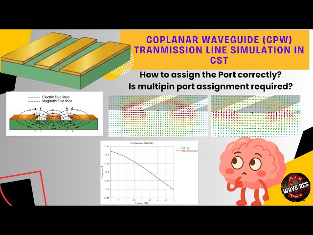 How to Simulate a CPW (Coplanar Waveguide-ungrounded) in CST Microwave Studio