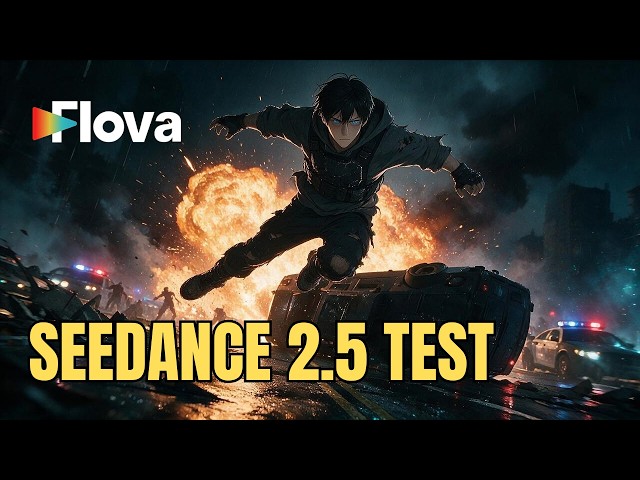 Testing Flova AI with Seedance 2.5: I Created an Action Series Pilot!