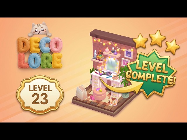 🧩 Decolore - Level 23 Gameplay Walkthrough (iOS & Android) | 3D Puzzle Game 🧠