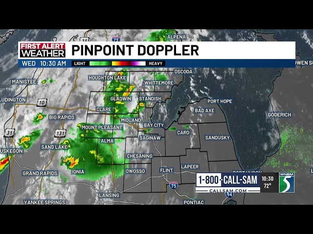 First Alert Weather Update: Scattered Rain Wednesday