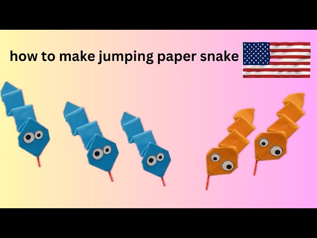 Origami Jumping Paper Snake | How To Make Easy Jumping Paper snake Toy For Kids | craft idea