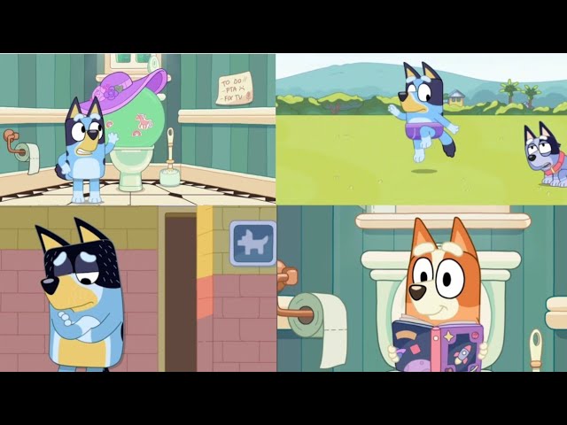 Let's Potty Train with Bluey and Bingo! | Potty Time Compilation | Bluey Best Bits | FANMADE