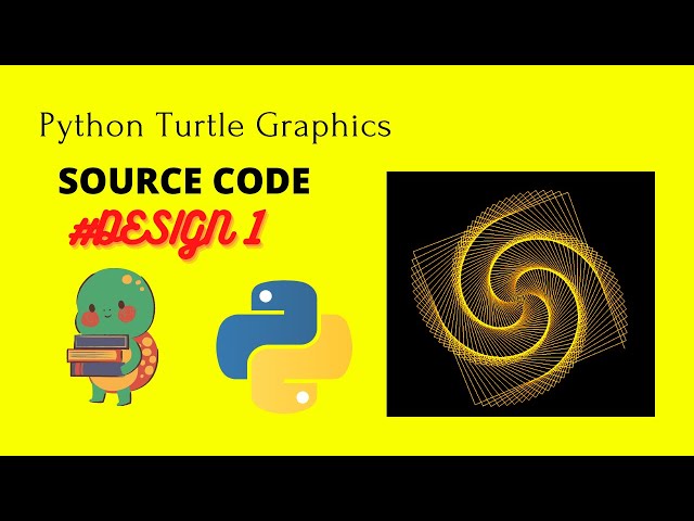 python turtle graphics tutorial || #design1 || Python graphics || Amazing design using python ✨ ||