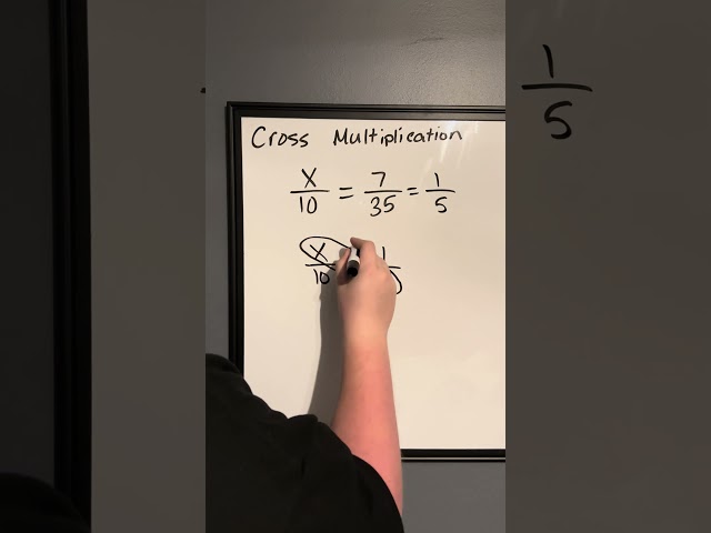How To Cross Multiply To Solve For X