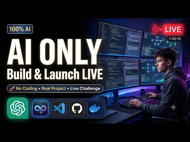 🔴 Live Project using AI-Only Coding Challenge: Zero to Launch LIVE 🔴