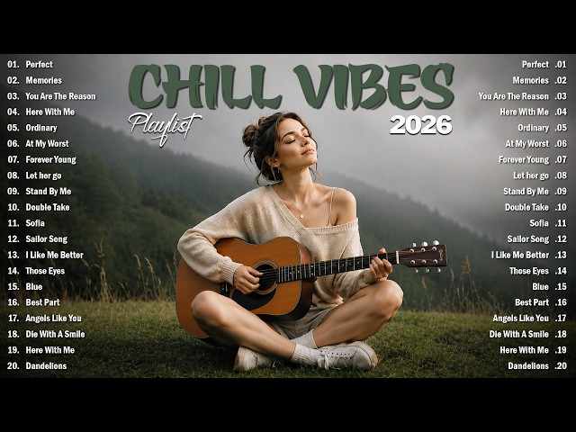 ☀️ Top Acoustic Love Hits 2026 💚 Relaxing Pop Covers for Peaceful Days