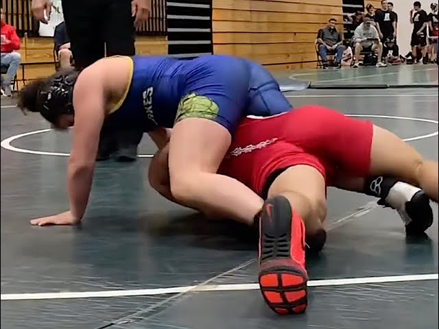Girl rides and pins boy at WRESTLING - Grapevine finish a.k.a. Saturday Night  Ride