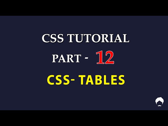 CSS Tutorial for Beginners Tamil - 12 - CSS TABLE PROPERTIES (With Examples)