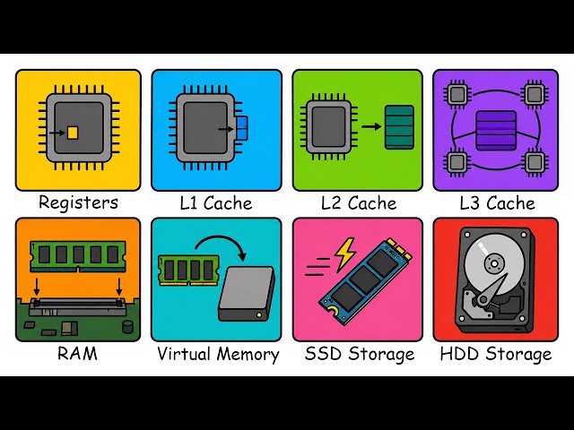 Every Computer Memory Level Explained in 13 Minutes